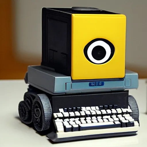 Prompt: wall - e as a commodore 6 4