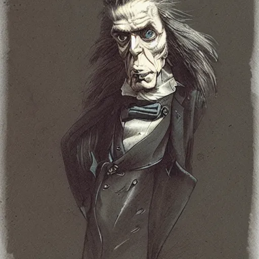 Image similar to mr hyde high resolution, high quality, by jean - baptiste monge