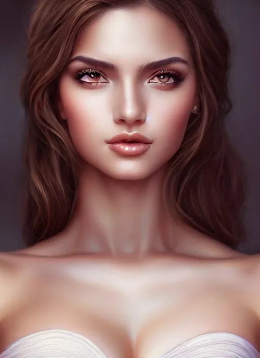 Image similar to a gorgeous greek female photo, professionally retouched, soft lighting, realistic, smooth face, full body shot, torso, dress, perfect eyes, sharp focus on eyes, 8 k, high definition, insanely detailed, intricate, elegant, art by artgerm and jason chan