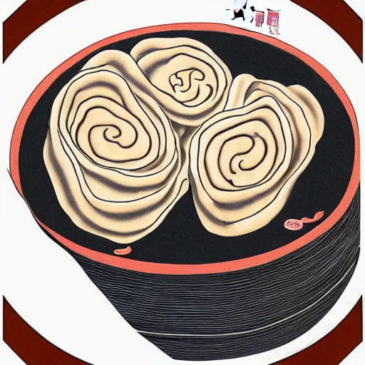 Image similar to shanghai xiao long bao, digital art, style of traditional chinese painting