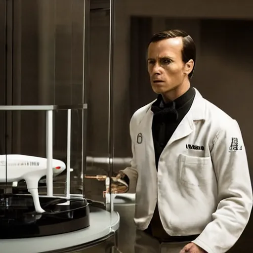 Image similar to Westworld 2016, labs, backrooms, white drone androids performing tasks, sterile, emotionless, cold