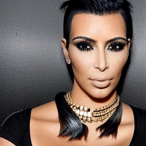 Image similar to punk kim kardashian