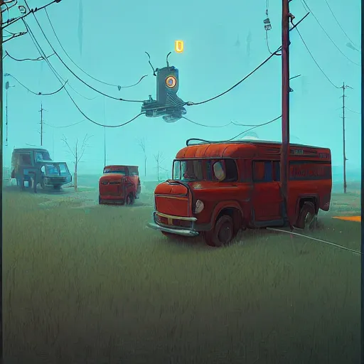 Prompt: Rw Rw W IWW Cuipntiee by Simon Stålenhag