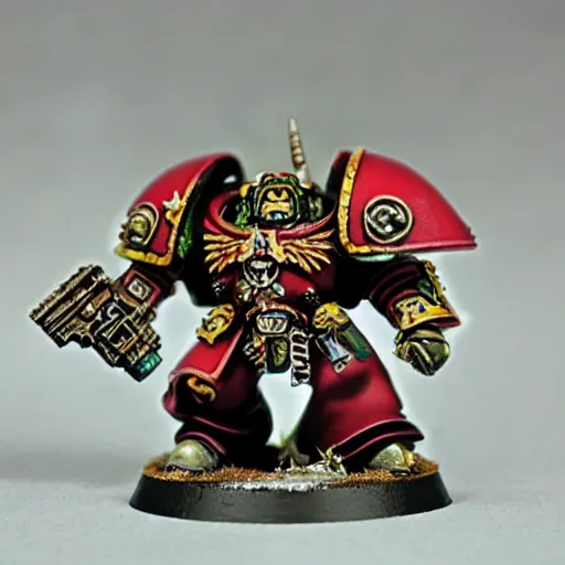 Image similar to warhammer 4 0 k chaos marine ron desantis