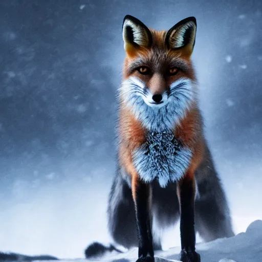 Prompt: a fox in elden ring