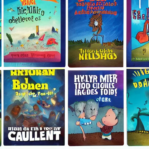 Image similar to photo : the covers of terrible children's books