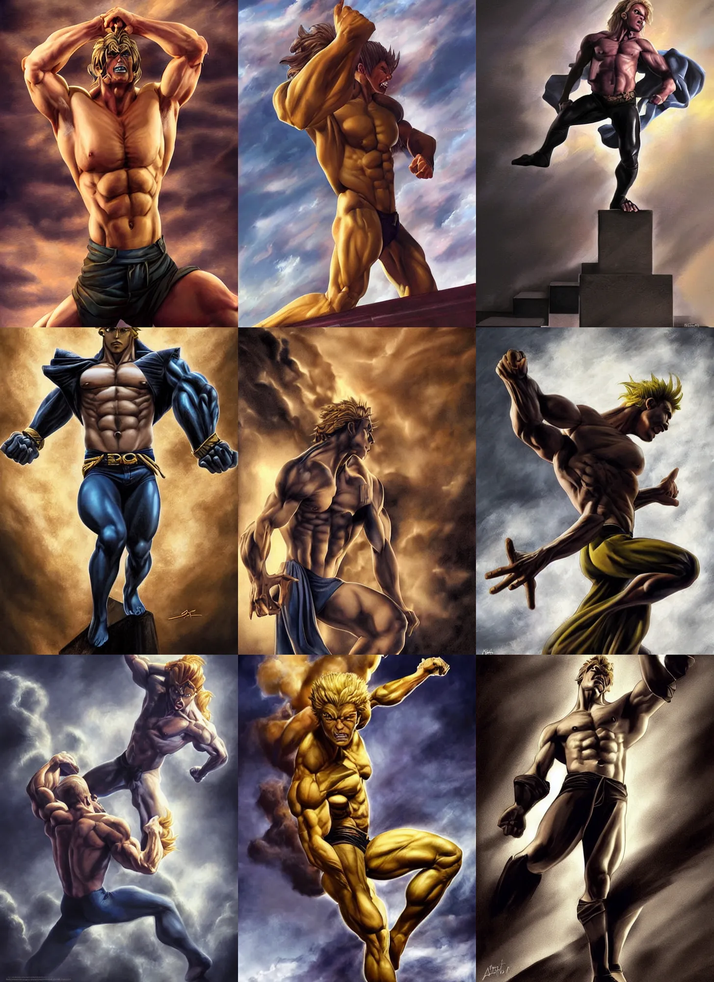 Here we find DIO, asserting his eternal dominance with a t-pose: | Fandom