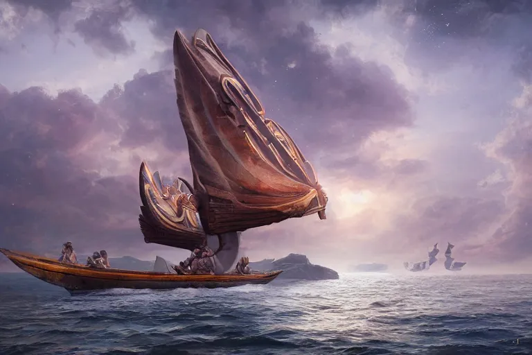 Image similar to Ancient Greek Trireme, The Argo, Athena's Prow of Wisdom by Jessica Rossier