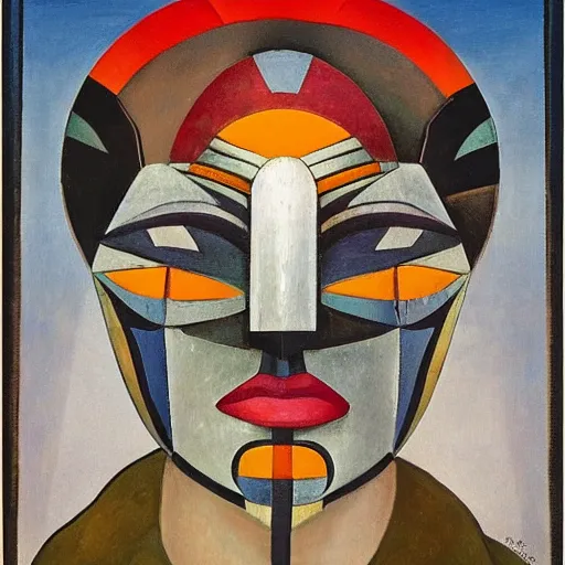 Prompt: head of a beautiful boy wearing a mask made of metal flowers, by diego rivera and john watkiss, art deco shaman, stylized geometric flowers, art brut, symbolist, dramatic lighting, god rays, iridescent beetles, clean crisp graphics, smooth sharp focus, extremely detailed