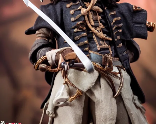 Image similar to close up of highly detailed pvc figure of 2 1 savage from pirates of the caribbean dslr photo