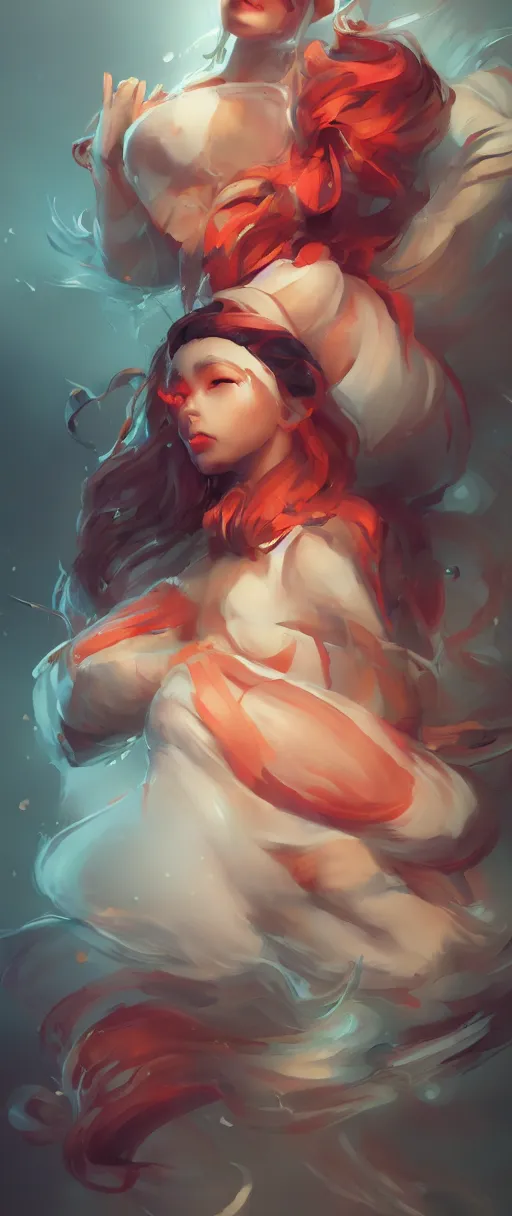 Prompt: 🍤🍤🍤🍣🍙🍣🍤🍛, happy appearance, ioyful vibe and lighting, cgsociety, artstation, in the style of artgerm