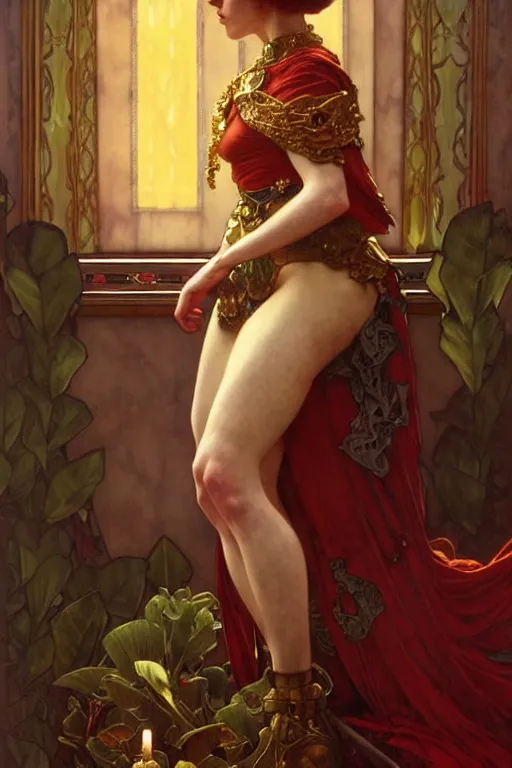 Prompt: queen in repose, fantasy, intricate, elegant, dramatic lighting, highly detailed, photorealistic, artstation, concept art, smooth, sharp focus, art by john collier and albert aublet and krenz cushart and artem demura and alphonse mucha