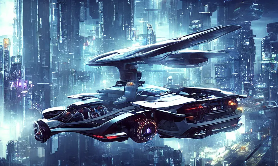 flying car concept art