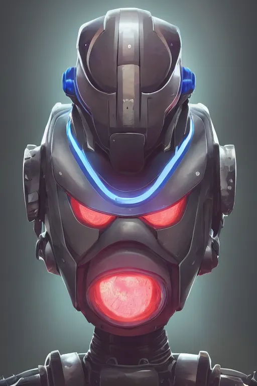 Image similar to epic mask helmet robot ninja portrait stylized as fornite style game design fanart by concept artist gervasio canda, behance hd by jesper ejsing, by rhads, makoto shinkai and lois van baarle, ilya kuvshinov, rossdraws global illumination radiating a glowing aura global illumination ray tracing hdr render in unreal engine 5