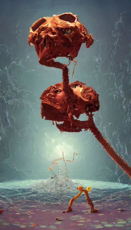 Prompt: The end of an organism, by Pixar Concept Artists