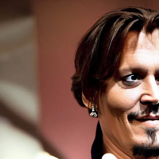 Prompt: johnny depp as nancy pelosi