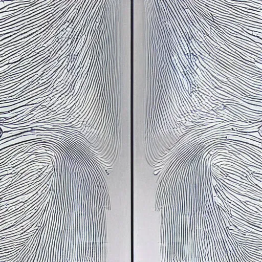 Image similar to stunning beautiful smooth curvilinear dragonfly wings pattern by Zaha Hadid