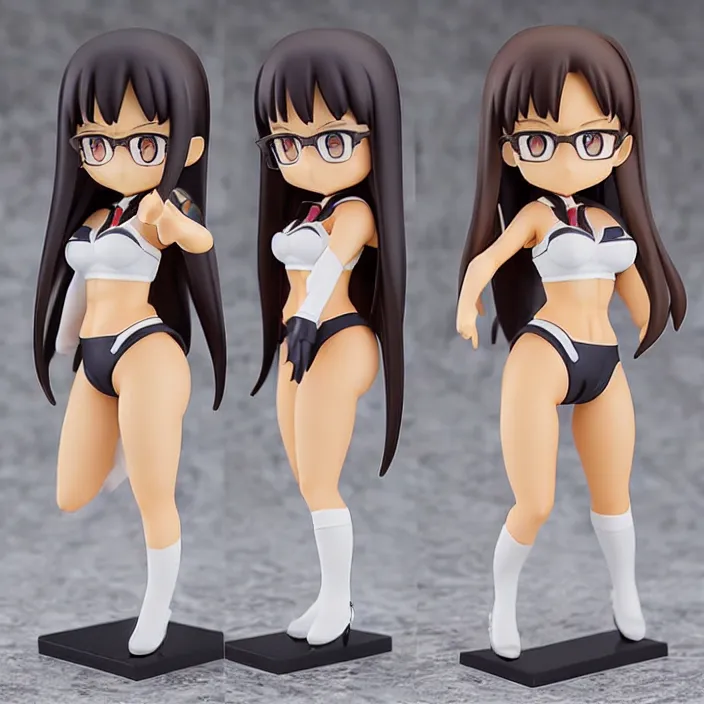 Prompt: Nagatoro, An anime nendoroid of Nagatoro, figurine, detailed product photo