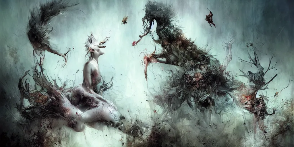 Prompt: The end of the world, by ryohei hase