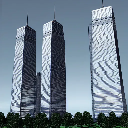 Image similar to the twin towers, photorealistic, extreme detail, beautiful, 8 k,