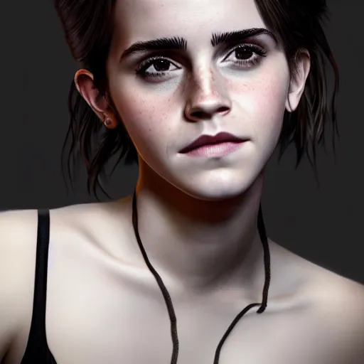 Image similar to portrait of emma watson, 8 k uhd, unreal engine, octane render in the artstyle of finnian macmanus, john park and greg rutkowski