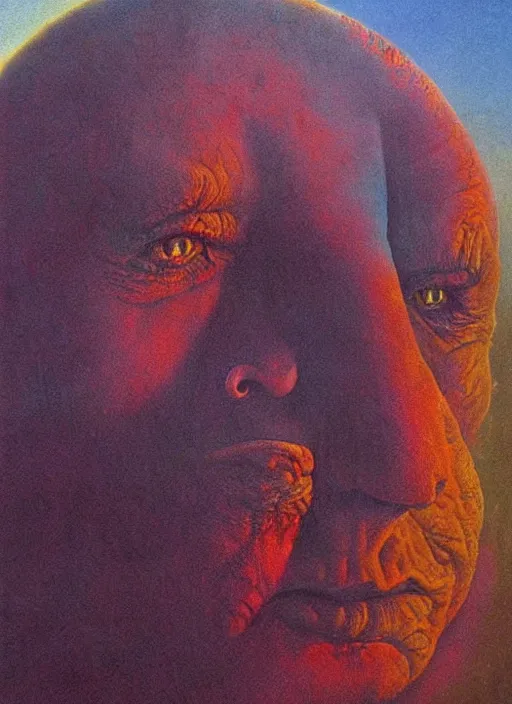 Image similar to alex jones by zdzislaw beksinski and lisa frank