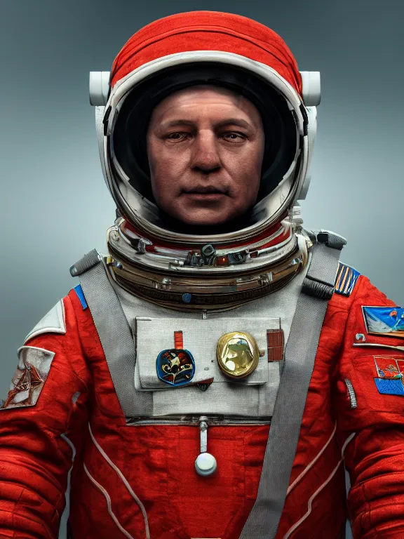 Prompt: portrait art of soviet cosmonaut 8k ultra realistic, detailed,intricate, full of colour, cinematic lighting, trending on artstation, 4k, hyperrealistic, focused, extreme details,unreal engine 5, cinematic, masterpiece