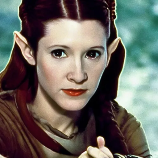 Image similar to young Carrie fisher as Tauriel