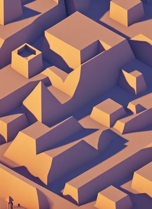 Image similar to a low poly isometric render of icelandic town in the style of monument valley, intricate, elegant, smooth, illustration, simple, solid shapes, by nuri iyem, james gurney, james jean, greg rutkowski, anato finnstark. pixar, octane render