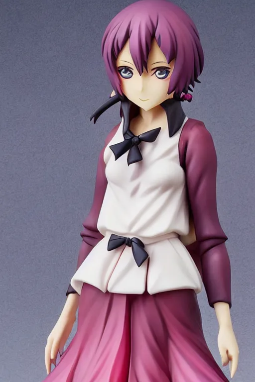 Prompt: figurine of guillotine wearing an elegant summer blouse, personification, official store photo, commercial photo, featured on amiami, lovecraftian, 8 k, 8 5 mm, beautiful composition