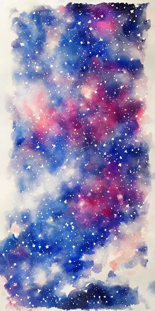 Prompt: inkpainting of space, beautiful stars