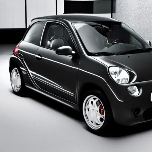 Prompt: a Porsche Twingo designed by H.R. Giger