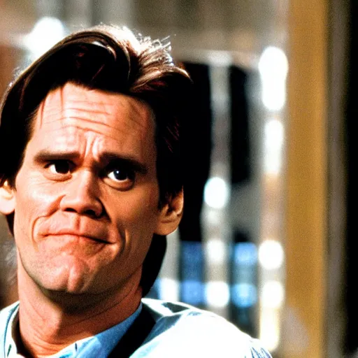 Image similar to Jim Carrey in liar liar movie still