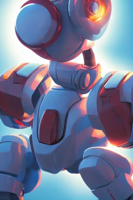 Image similar to metabots medabots medarotto medarot robot minimalist comics, behance hd by jesper ejsing, by rhads, makoto shinkai and lois van baarle, ilya kuvshinov, rossdraws global illumination ray tracing hdr radiating a glowing aura