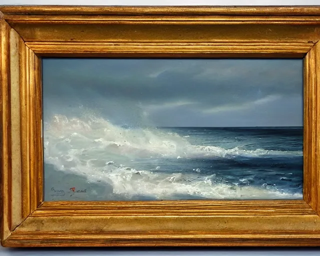 Image similar to Seascape. Oil on canvas. Leon Spillaert.