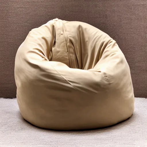 Prompt: creamy donut bean bag