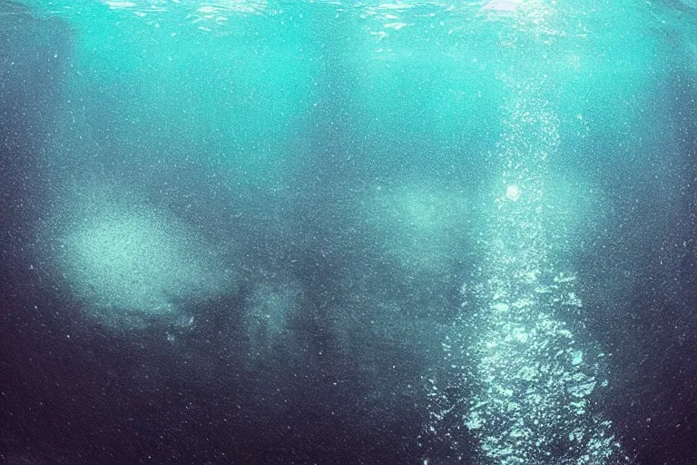 Image similar to dark underwater alien ocean