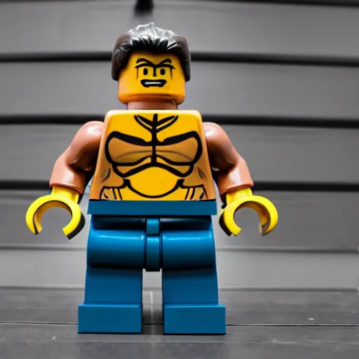 Image similar to bodybuilder hulk as a lego figure, 4k, high detail, high-resolution photograph, professional photography, ultra-detail, lego