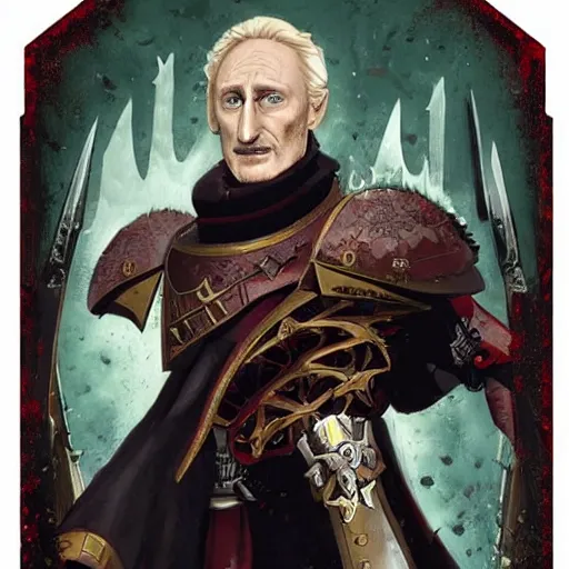 Prompt: charles dance as an inquisitor, 4 0 k, warhammer, 4 0 0 0 0 0, grimdark