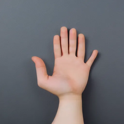 Prompt: hand on white background, stock photo