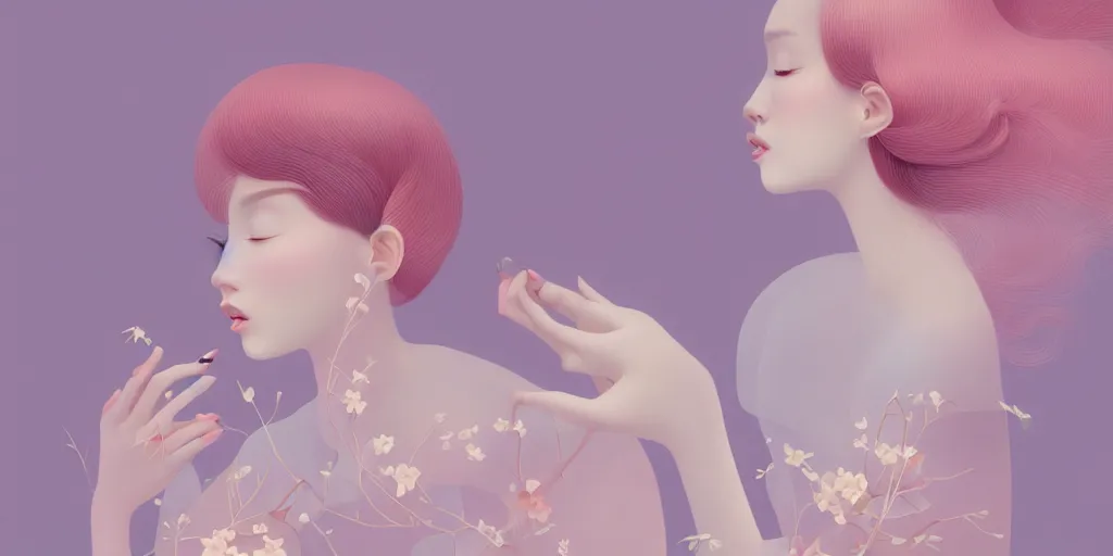 Image similar to breathtaking delicate illustration by hsiao - ron cheng, pattern, bizarre compositions, exquisite detail, pastel colors, 8 k