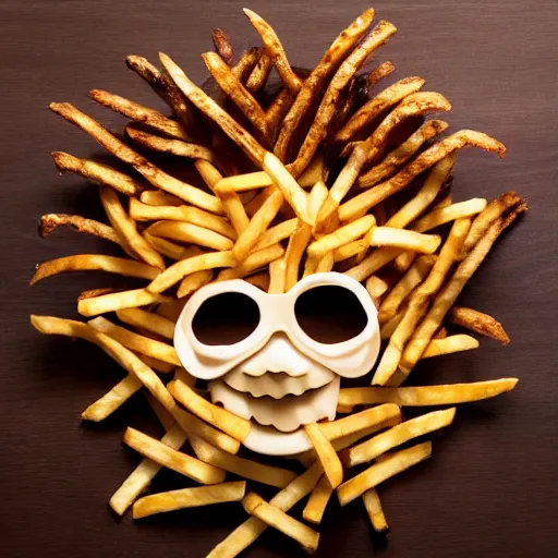 Image similar to a crown made of french fries