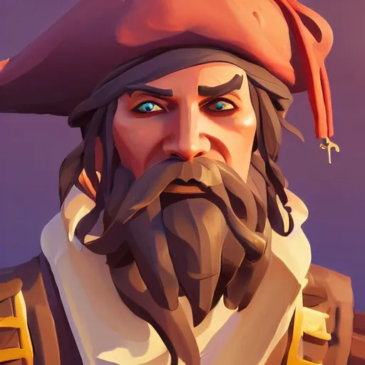 Image similar to painting jack the pirate on sea of thieves game avatar hero smooth face median photoshop filter cutout vector behance hd by jesper ejsing, by rhads, makoto shinkai and lois van baarle, ilya kuvshinov, rossdraws, illustration, art by ilya kuvshinov and gustav klimt