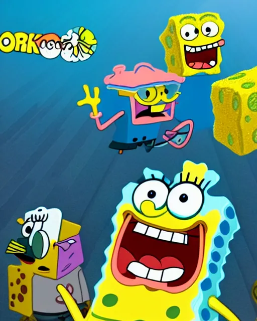 Image similar to Spongebob mobile game ad