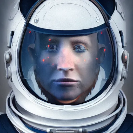 Image similar to Gothic astronaut, portrait, photorealistic, concept art, 8k