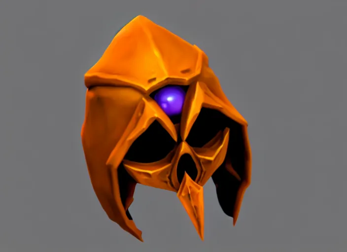 Prompt: hooded skull, stylized stl, 3 d render, activision blizzard style, hearthstone style, crash bandicoot artstyle