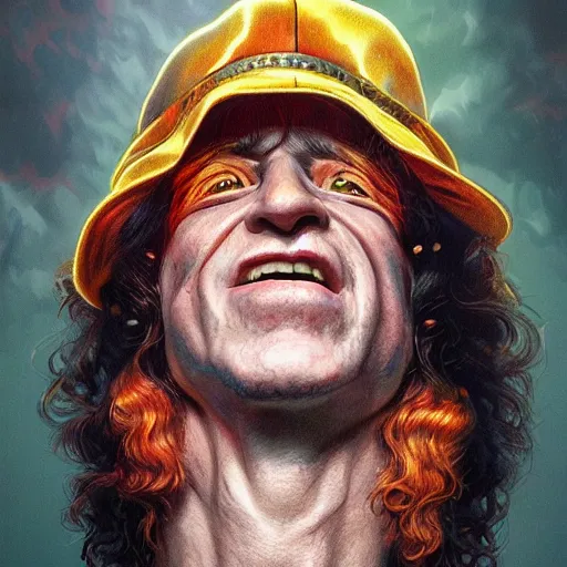 Image similar to ac / dc slash portrait guns and roses, intricate, highly detailed, digital painting, artstation, concept art, smooth, sharp focus, illustration, unreal engine 5, 8 k, art by artgerm and greg rutkowski and alphonse mucha