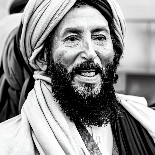 Image similar to 4 k portrait sony a 7 f 2. 8 of nancy pelosi as a taliban leader