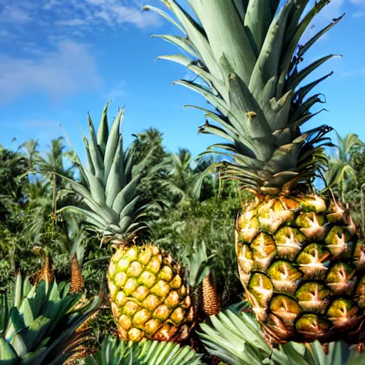 Image similar to photo of ananas in heaven