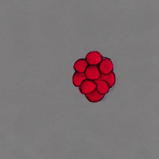 Image similar to minimalist sketch of a raspberry